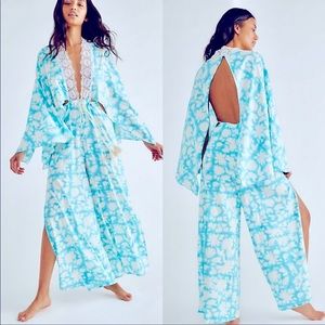 NWOT Free People A Little Crush Kimono Jumpsuit